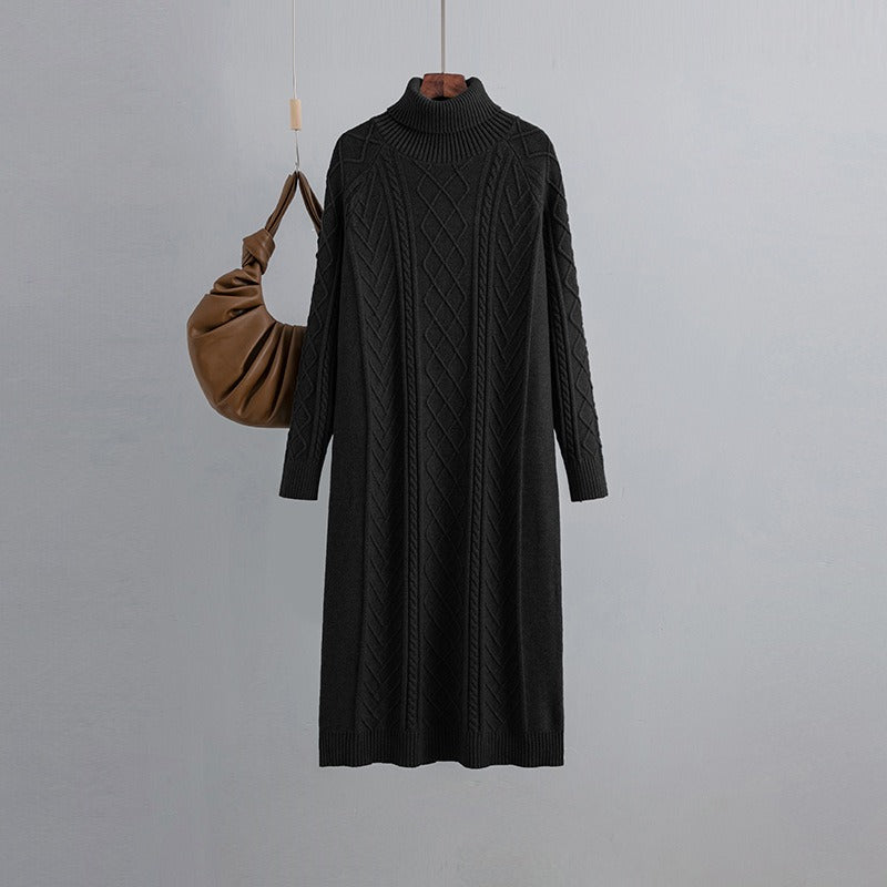 Highneck Sweater Dress