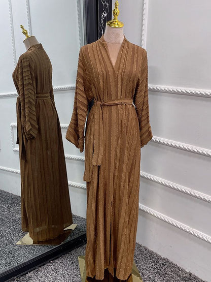 Elegant Djellaba Abaya with Belt