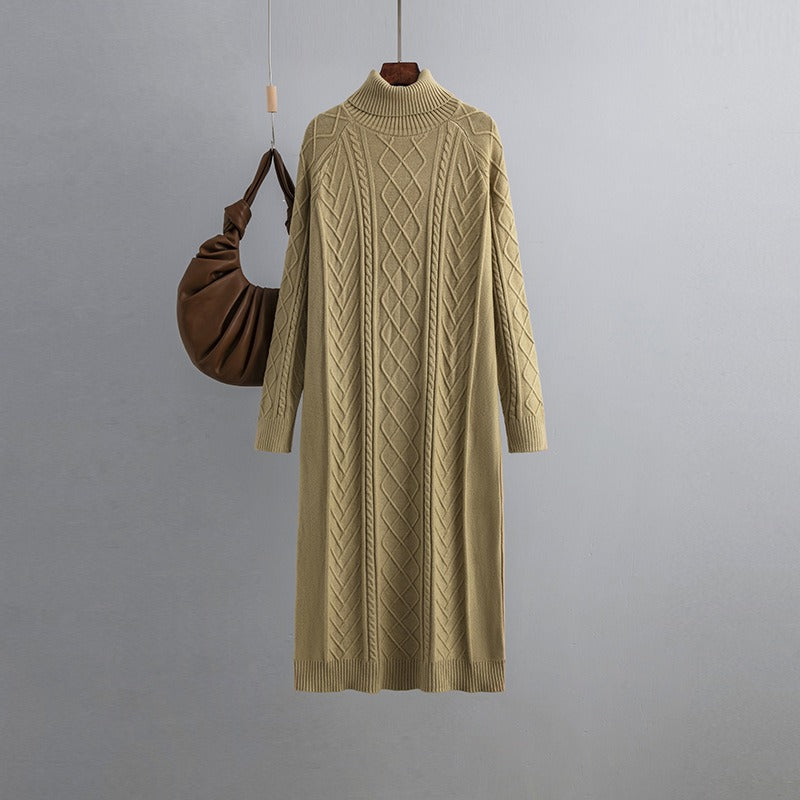 Highneck Sweater Dress