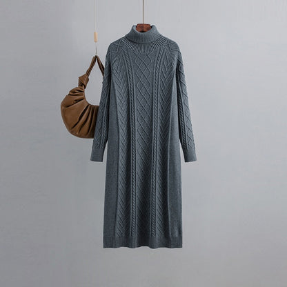 Highneck Sweater Dress