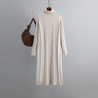 Highneck Sweater Dress