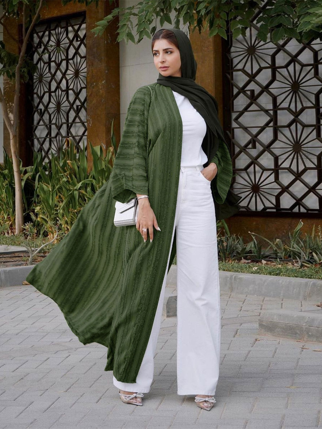 Elegant Djellaba Abaya with Belt