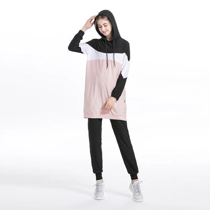 Modest Tracksuit- Hooded Sweatshirt and Pant Set