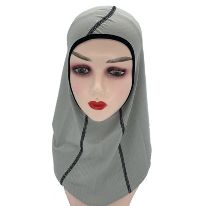 Women's Sports Hijab Scarf - One-Piece Mesh Jersey