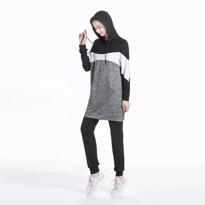 Modest Tracksuit- Hooded Sweatshirt and Pant Set