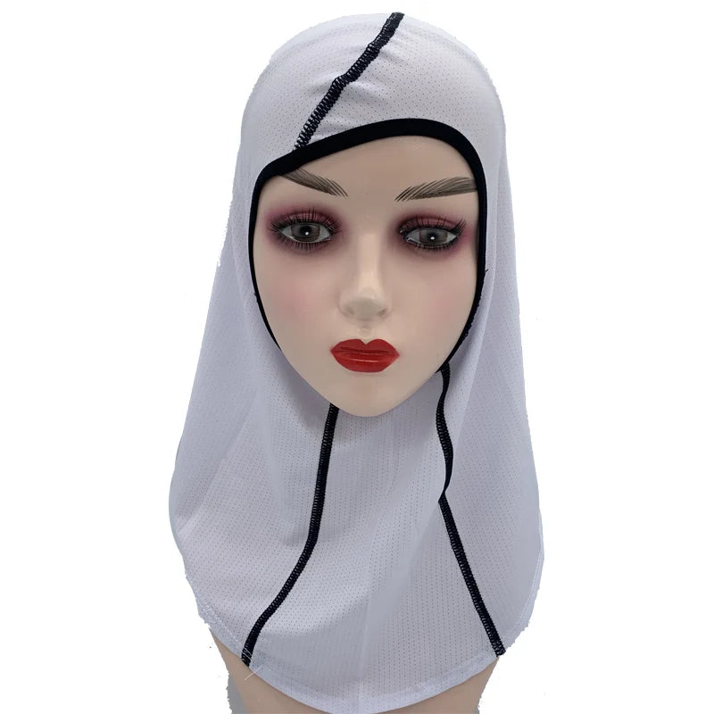 Women's Sports Hijab Scarf - One-Piece Mesh Jersey