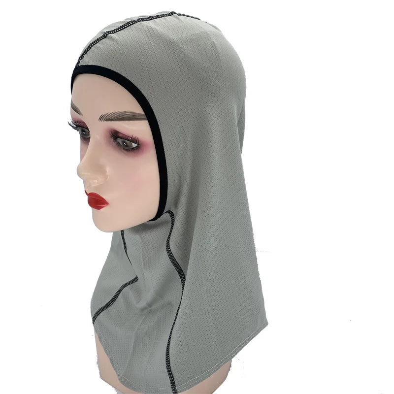 Women's Sports Hijab Scarf - One-Piece Mesh Jersey