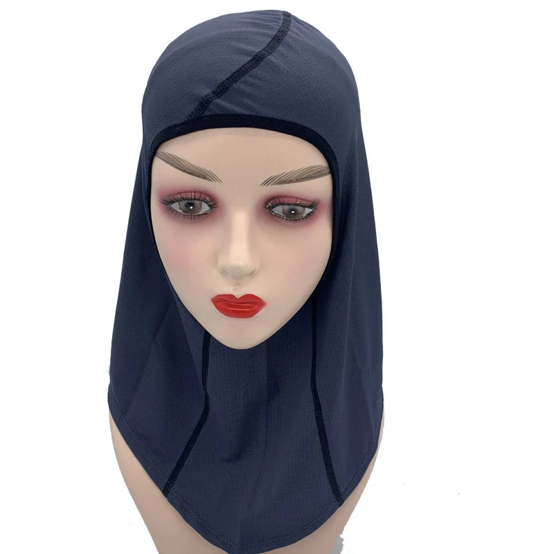 Women's Sports Hijab Scarf - One-Piece Mesh Jersey