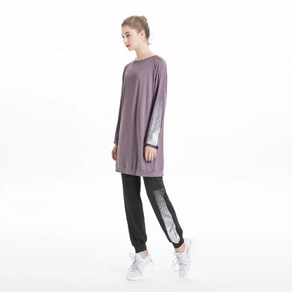 Tracksuit -Round Neck Sweatshirt and Pants Set