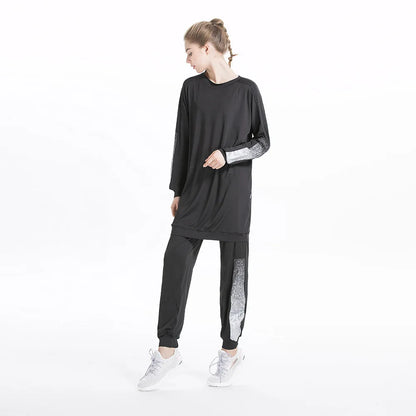 Tracksuit -Round Neck Sweatshirt and Pants Set