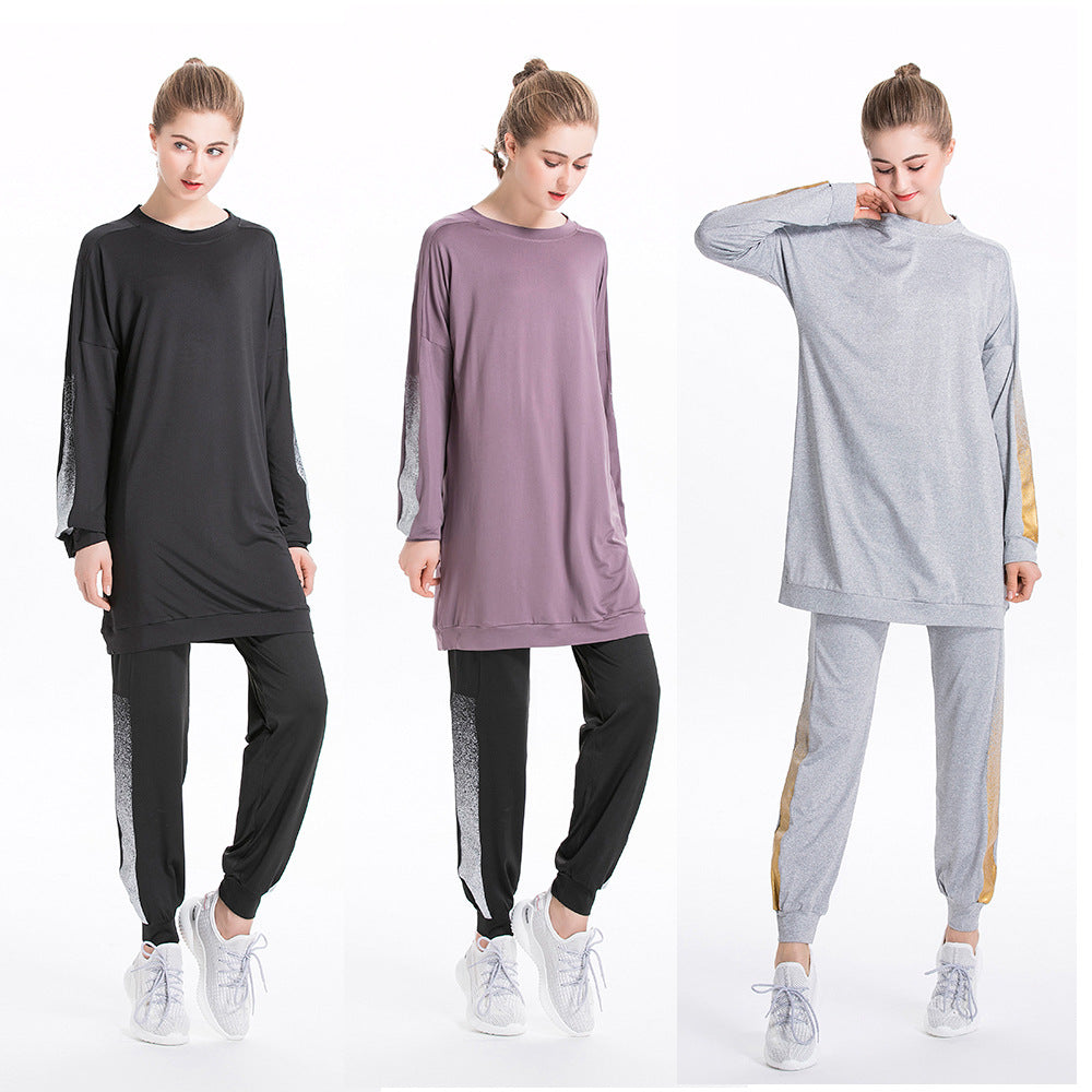 Tracksuit -Round Neck Sweatshirt and Pants Set