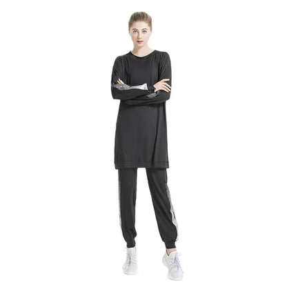 Tracksuit -Round Neck Sweatshirt and Pants Set