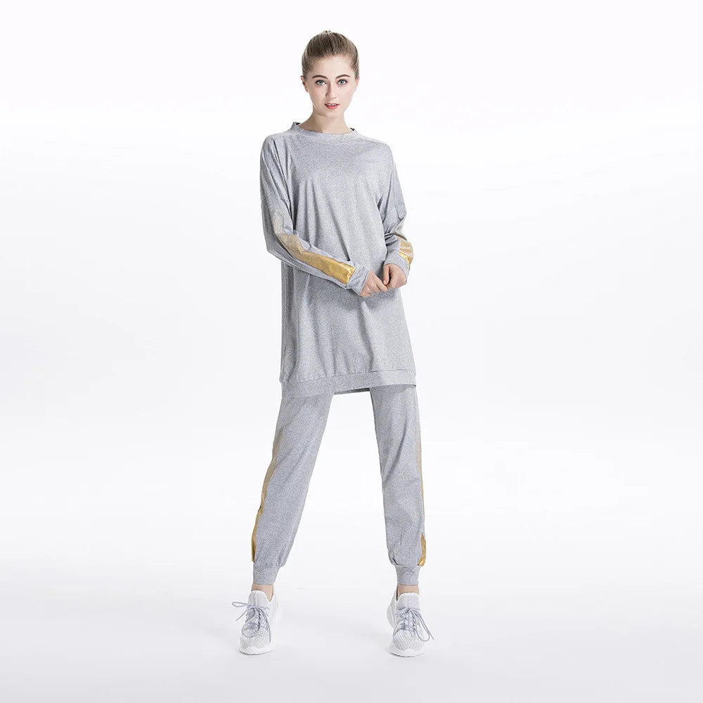 Tracksuit -Round Neck Sweatshirt and Pants Set