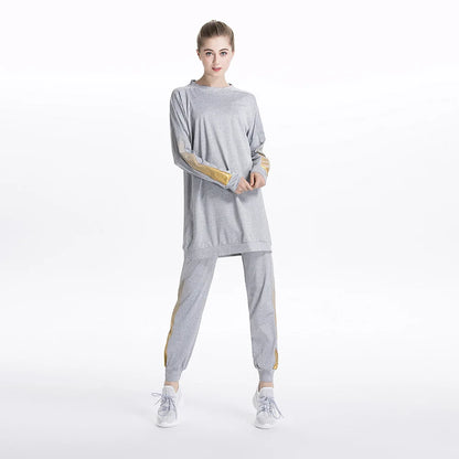 Tracksuit -Round Neck Sweatshirt and Pants Set