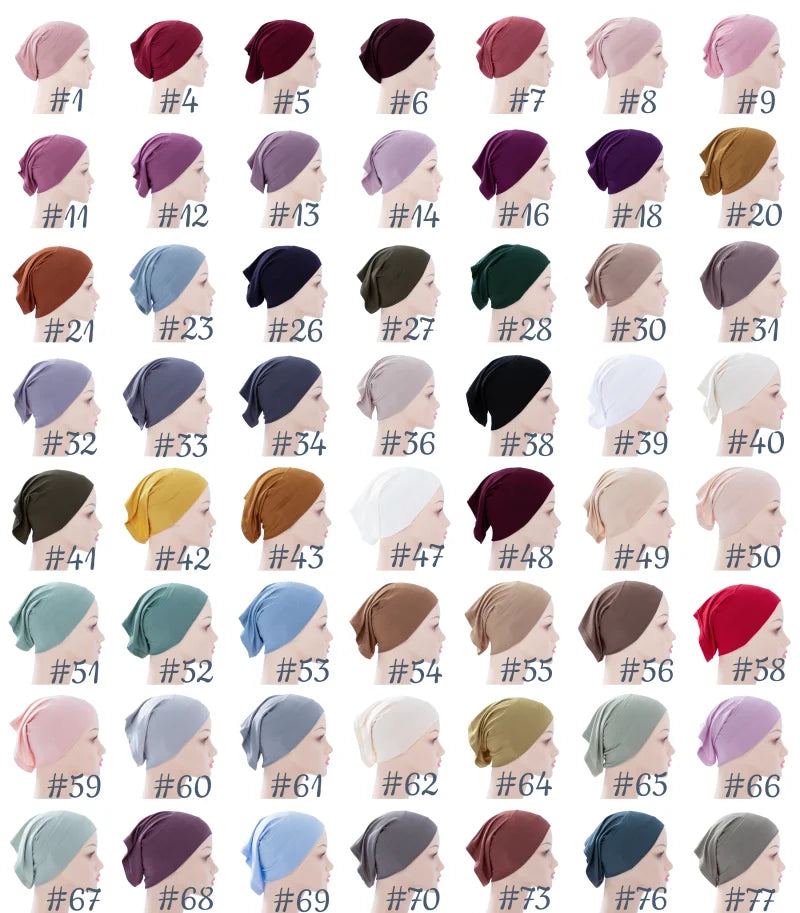 Bamboo Cotton Jersey Cap Bonnet