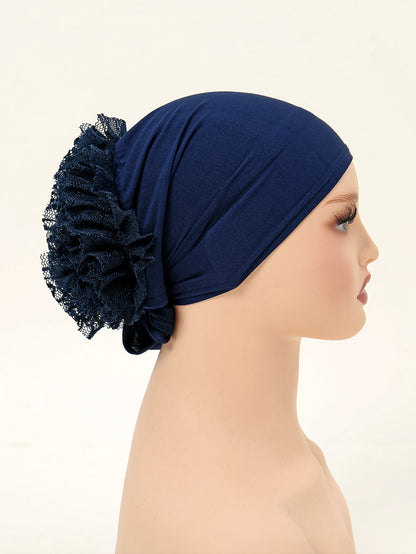 Headband with Lace Wrapping Tie Back