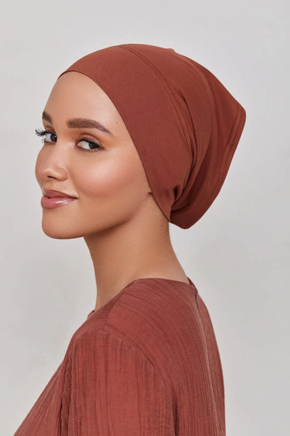 Bamboo Cotton Jersey Cap Bonnet