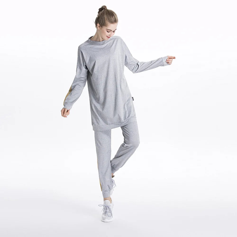 Tracksuit -Round Neck Sweatshirt and Pants Set