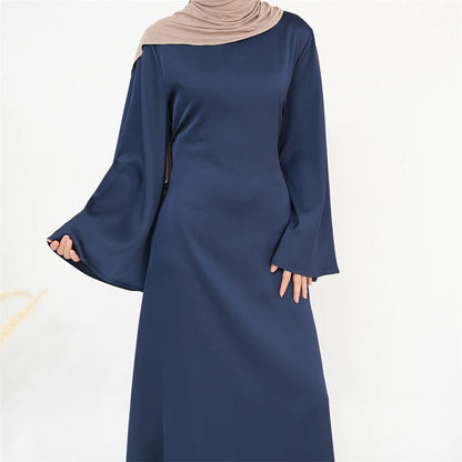 Modest Satin Abaya Kaftan