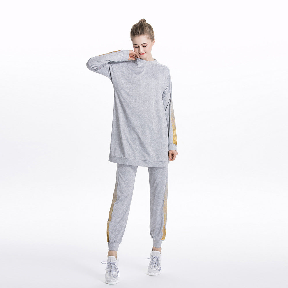 Tracksuit -Round Neck Sweatshirt and Pants Set