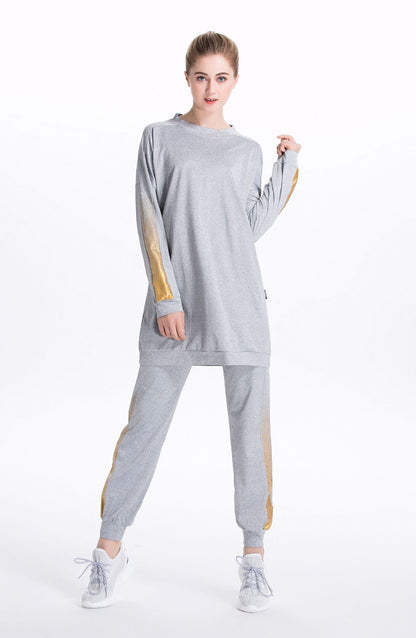 Tracksuit -Round Neck Sweatshirt and Pants Set