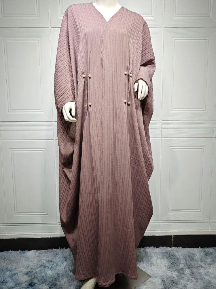 Casual Open Kaftan Abaya Cardigan