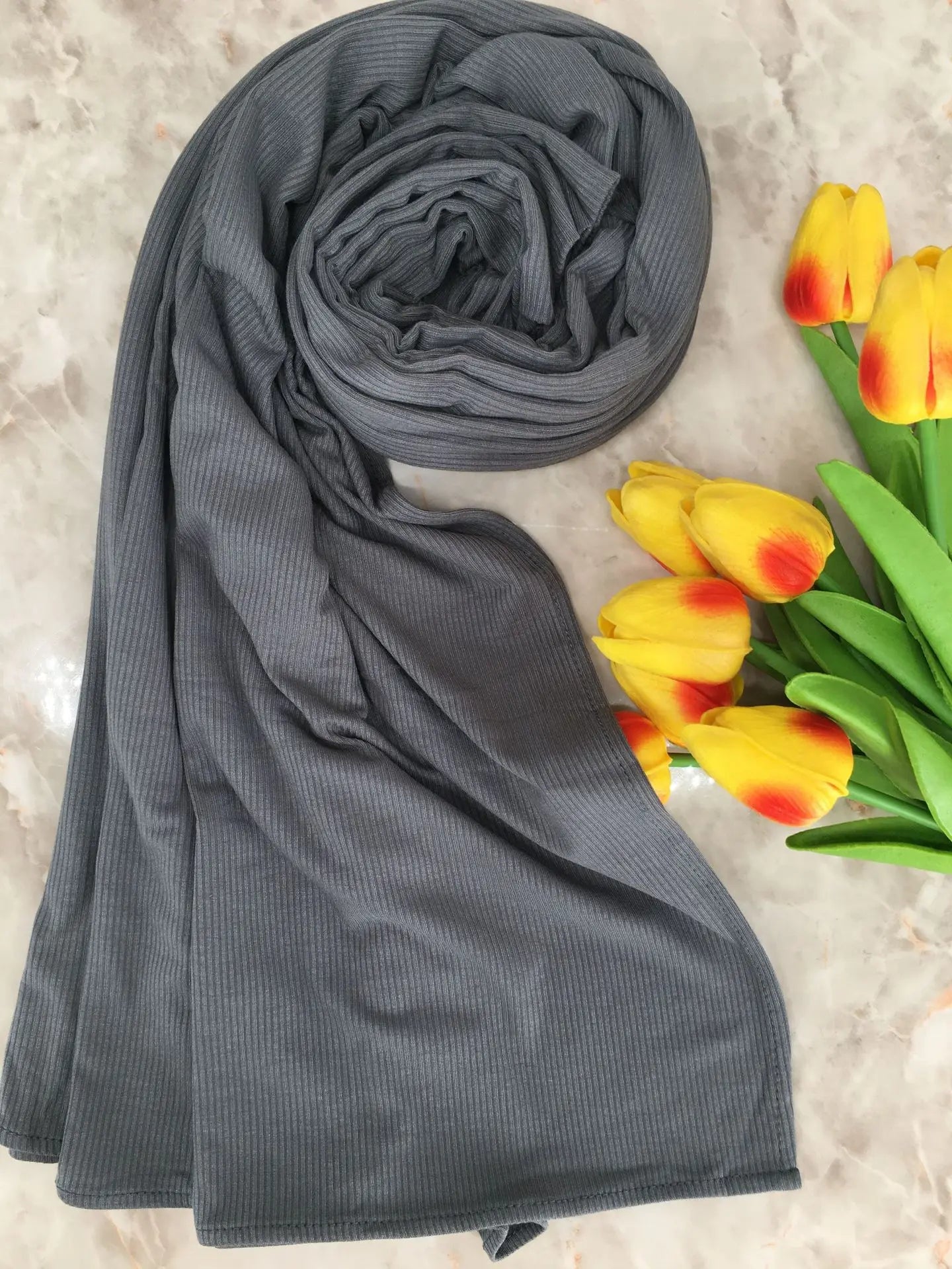 Premium Bamboo Ribbed Jersey Hijab