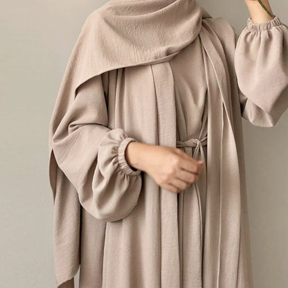 Elite 3-Piece Matching Abaya Set