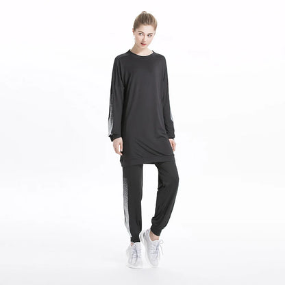 Tracksuit -Round Neck Sweatshirt and Pants Set