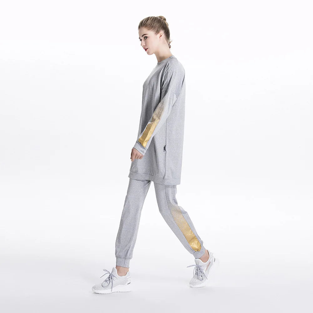 Tracksuit -Round Neck Sweatshirt and Pants Set