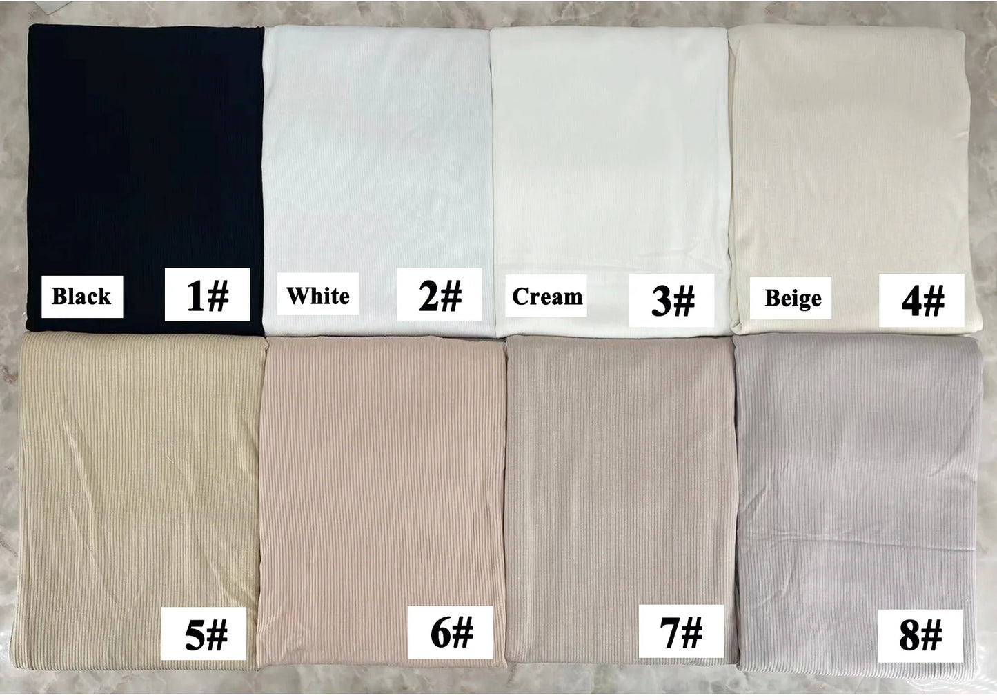 Premium Bamboo Ribbed Jersey Hijab