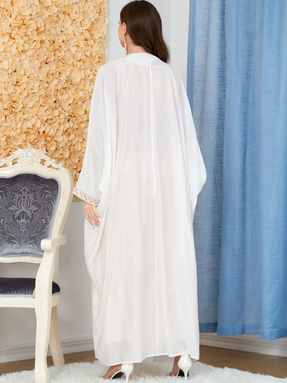 Gorgeous Two-Piece Slim Abaya Kaftan