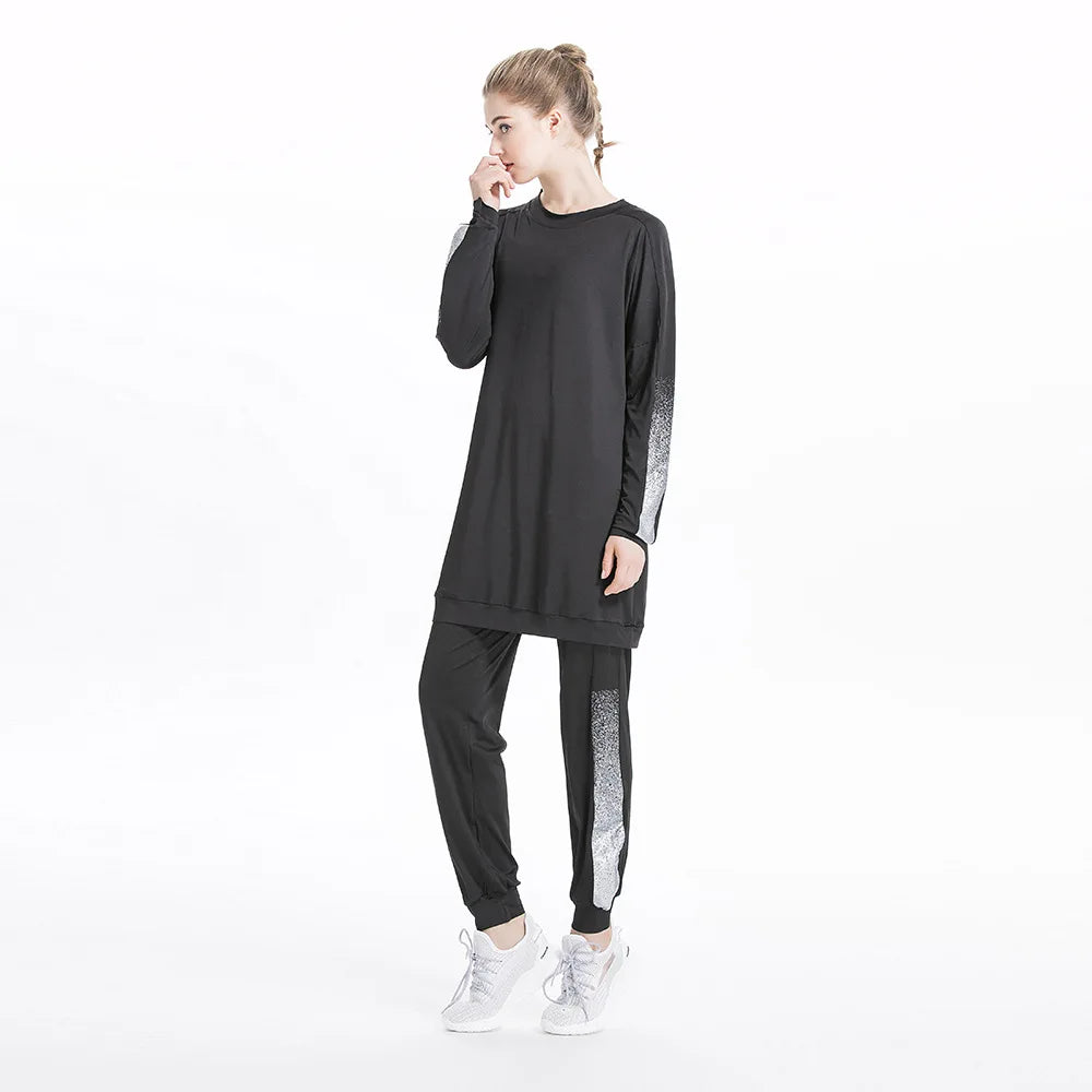 Tracksuit -Round Neck Sweatshirt and Pants Set