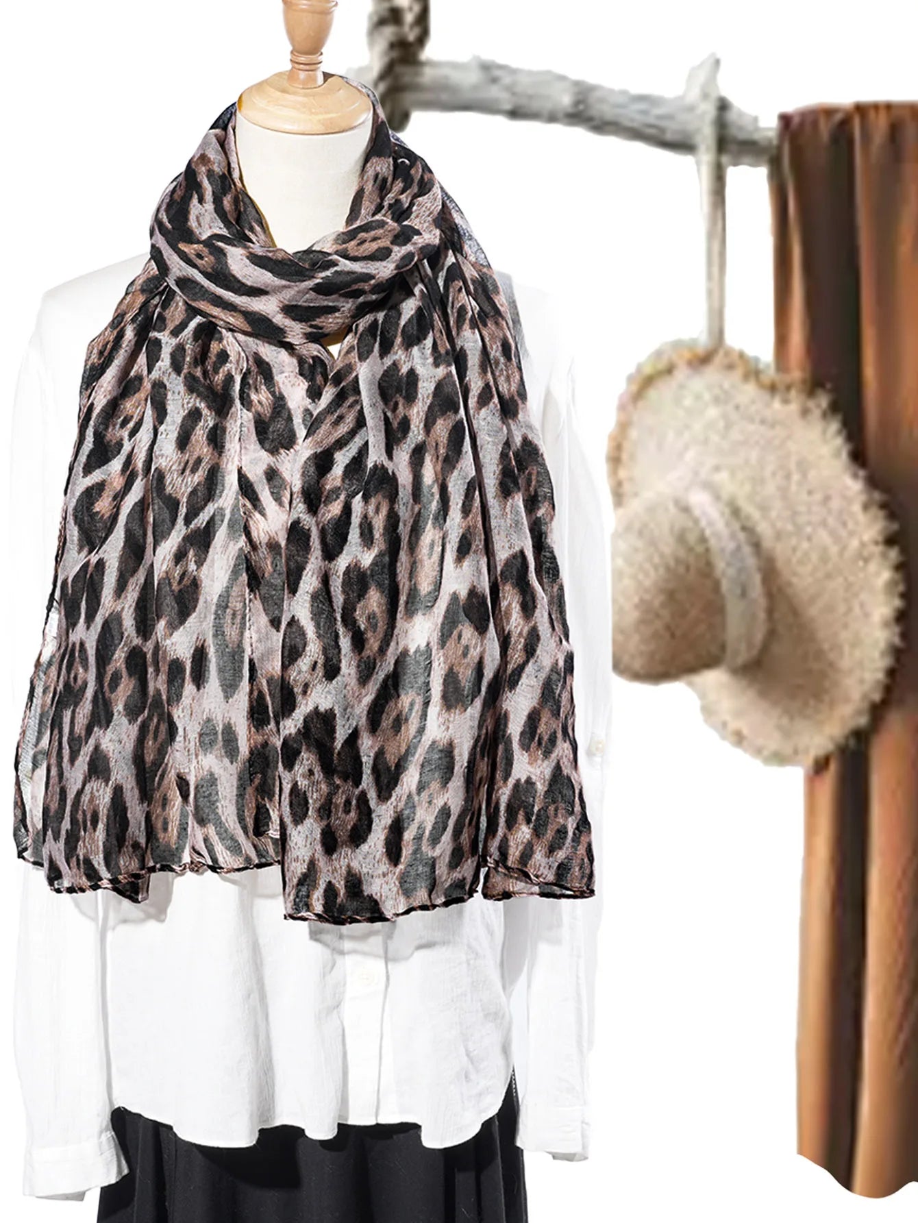 Leopard Print Hijab