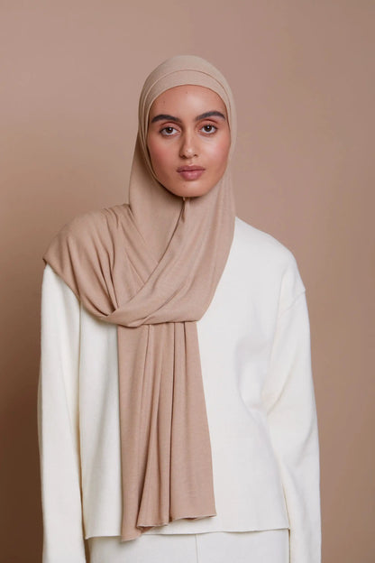 Premium Bamboo Ribbed Jersey Hijab