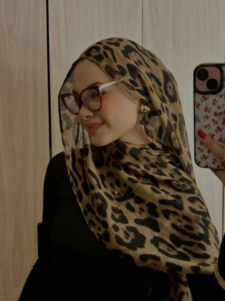 Leopard Print Hijab