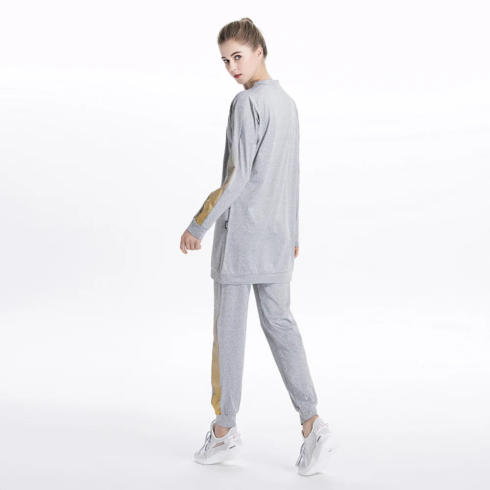 Tracksuit -Round Neck Sweatshirt and Pants Set