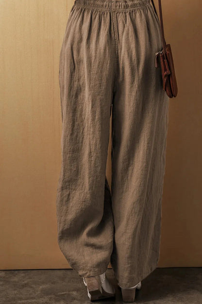 Drawstring Wide Leg Pants